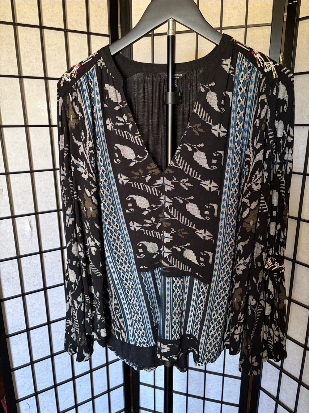 Lucky Brand Boho Peasant Blouse – Medium